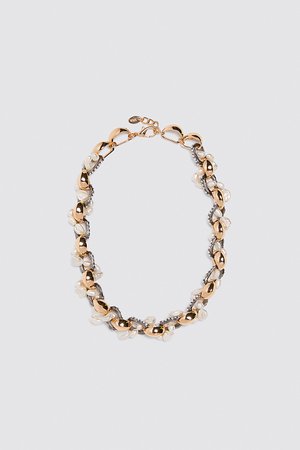 WOVEN NATURAL PEARL NECKLACE | ZARA United States