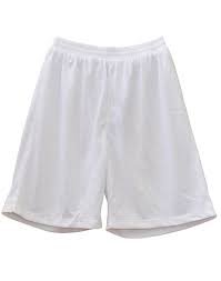 white basketball shorts
