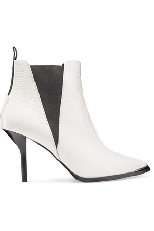Acne Studios | Jemma textured-leather ankle boots | NET-A-PORTER.COM