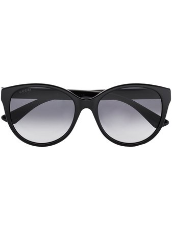 Gucci Eyewear Double G Runda Solglasögon - Farfetch