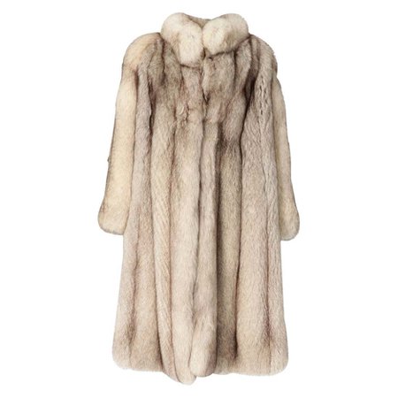 1980s Fendi silver fox fur coat at 1stDibs