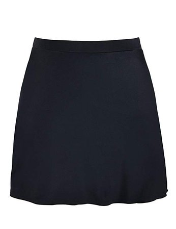 Amazon.com: Hilor Women's Wide Band Skirted Bikini Bottom Swimsuit Skirt Swimdress 10 Solid Black: Clothing