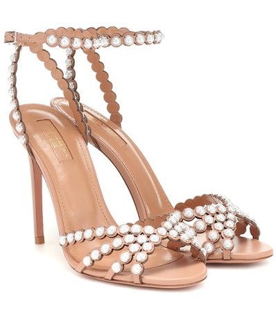 Pearl 105 leather sandals