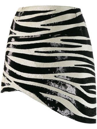 ysl zebra skirt