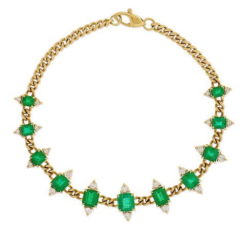 Green diamond bracelet NAP