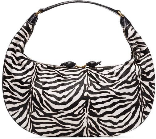 Sasha zebra print shoulder bag