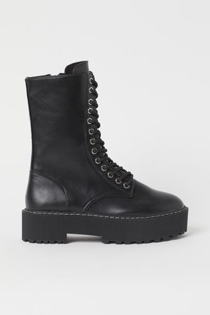 Platform Boots - Black - Ladies | H&M US
