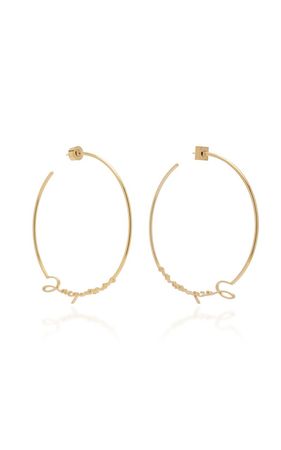 Jacquemus
Les Creoles Gold-Tone Logo Earrings
