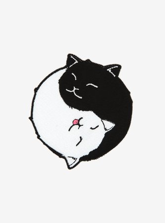 Yin-Yang Cat Patch By Nurra Blake