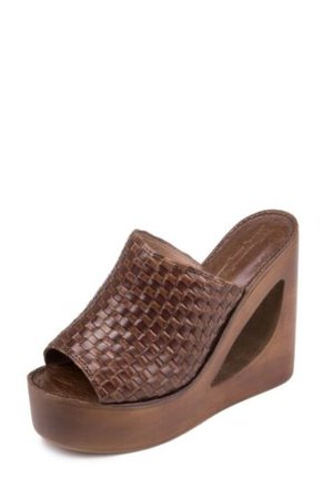NWOB Jeffrey Campbell Comeback Woven Platform Sandals Cutout Wedge Size 7 M | eBay