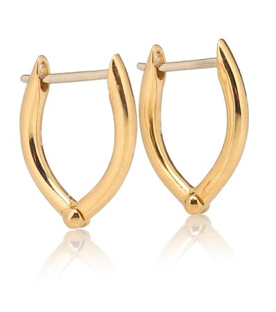Cristina Small 18Kt Gold Hoop Earrings | Melissa Kaye - Mytheresa