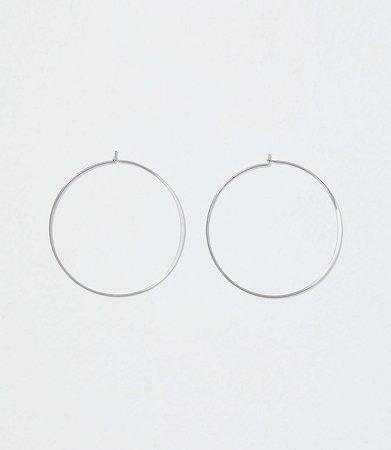 Thin Hoop Earrings | LOFT