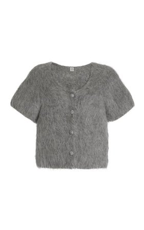 Cropped Alpaca Knit Cardigan By Toteme | Moda Operandi