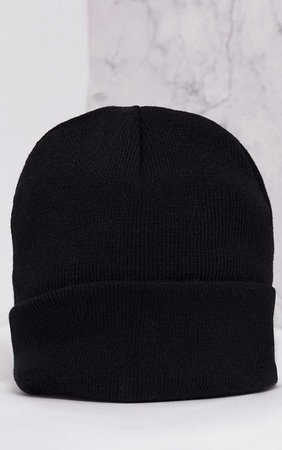 Pollee Black Beanie Hat | Hats, Scarves & Gloves | | PrettyLittleThing