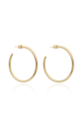 1.5" Baby Gold-Plated Hoop Earrings by Jennifer Fisher | Moda Operandi
