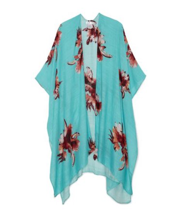 Sole Society Lightweight Floral Kimono | Sole Society Shoes, Bags and Accessories blue