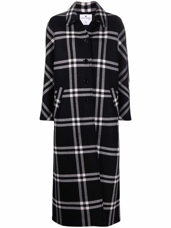 Courrèges single-breasted Check Coat - Farfetch