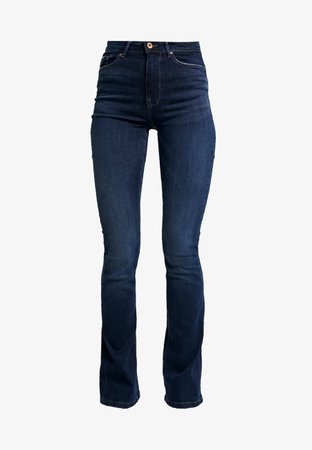 ONLY ONLPAOLA - Flared Jeans - dark blue denim/dark-blue denim - Zalando.at