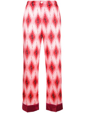 F.R.S  For Restless Sleepers Geometric Print Trousers