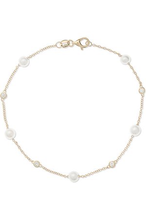 Mateo | 14-karat gold, pearl and diamond bracelet | NET-A-PORTER.COM