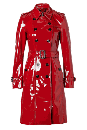burberry red patent leather trench coat – Recherche Google