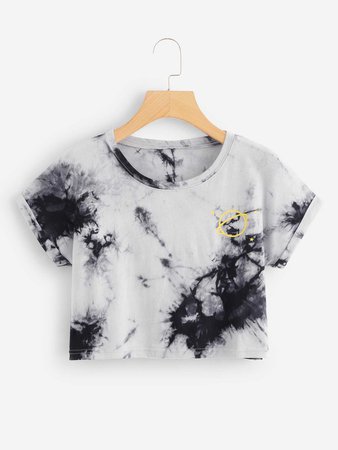 Water Color Cuffed T-Shirt