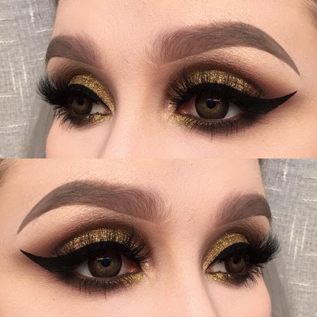 helenesjostedt sur Instagram : I used @katvondbeauty shade+light eye contour palette (shadows: Lazarus, Saleos and Sytry) | @inglot_cosmetics eyeliner gel 77 and kohl…