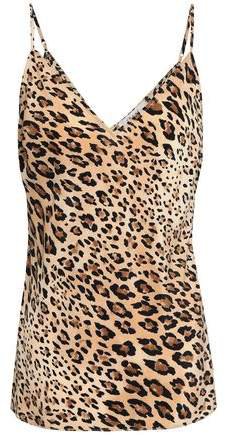 Leopard-print Silk Camisole