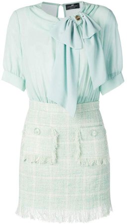 Aquamarine blouse dress