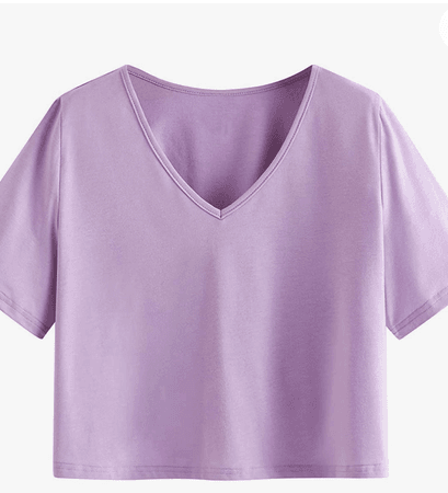 light purple shirt
