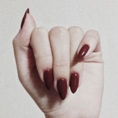 hand red nails aesthetic