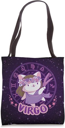 Amazon.com: Kawaii Cats Astrology Zodiac Virgo Tote Bag