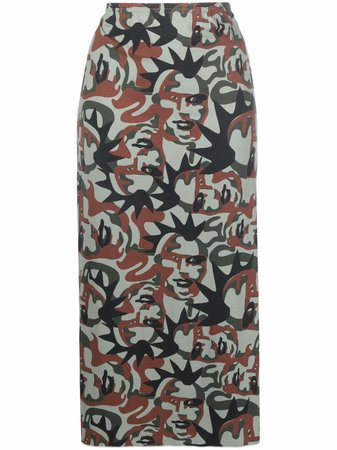 Jean Paul Gaultier Pre-Owned 1990s JPG Camo-print Skirt - Farfetch