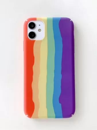 Colorful Stripe iPhone Case | SHEIN UK