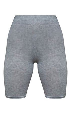 Petite Grey Marl Basic Bike Shorts | PrettyLittleThing USA