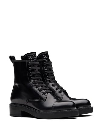 Prada lace-up ankle boots - FARFETCH