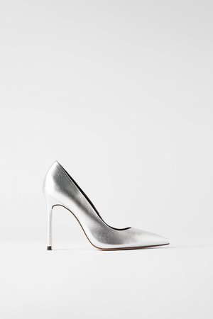 METALLIC LEATHER HIGH HEELED SHOES-WOMAN-SHOES & BAGS-NEW IN | ZARA United States