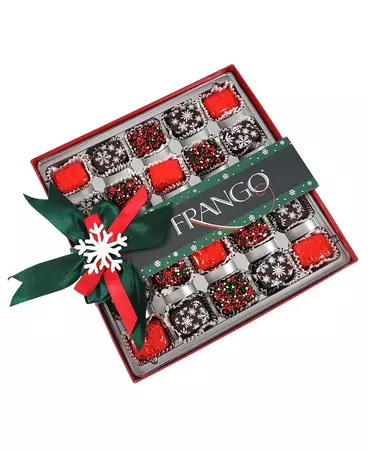 Frango Chocolates Holiday Decorated Milk Mint 25 Piece Box of Chocolates - Macy's