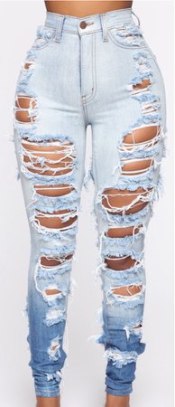 light washed ripped jeans