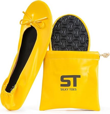 Amazon.com | Women's Foldable Portable Travel Ballet Flat Roll Up Slipper Shoes | Flats
