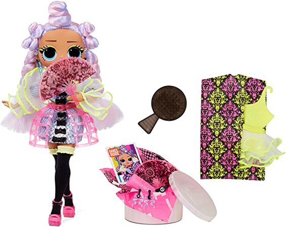 Amazon.com: LOL Surprise OMG Dance Dance Dance Miss Royale Fashion Doll with 15 Surprises Including Magic Black Light, Shoes, Hair Brush, Doll Stand and TV Package - Great Gift for Girls Ages 4+: Toys & Games