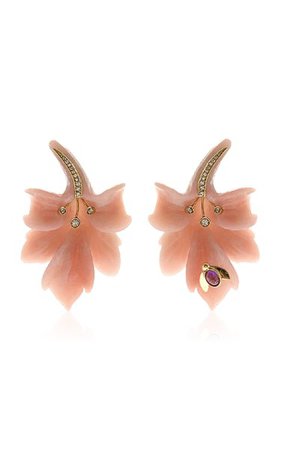 Skin Honey Lilly Flower Earrings By Casa Castro | Moda Operandi