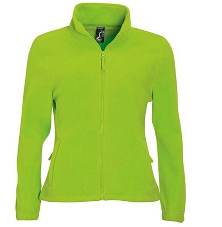 lime green fleece jacket