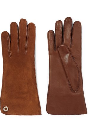 Loro Piana | Handschuhe aus Leder und Veloursleder | NET-A-PORTER.COM