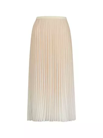 Ombre Sunburst Pleated Midi Skirt Shifting Sand/ White | French Connection US