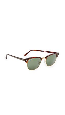 Ray-Ban RB3016 Classic Clubmaster Rimless Sunglasses | SHOPBOP