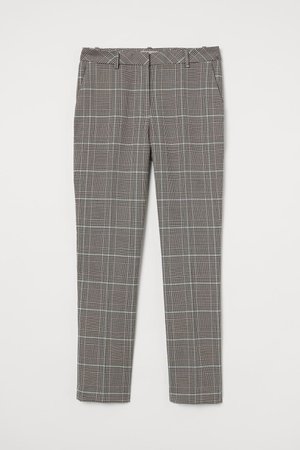 pantSuit Pants - Grey checked plaid - Ladies | H&M US