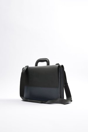 DOUBLE LAYERED EXTERIOR TRICOLOR BRIEFCASE | ZARA United States