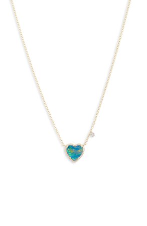 Meira T Opal Heart Pendant Necklace | Nordstrom