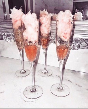 champagne cotton candy